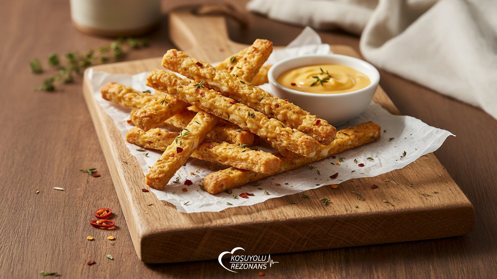 Glutensiz Peynirli Grissini