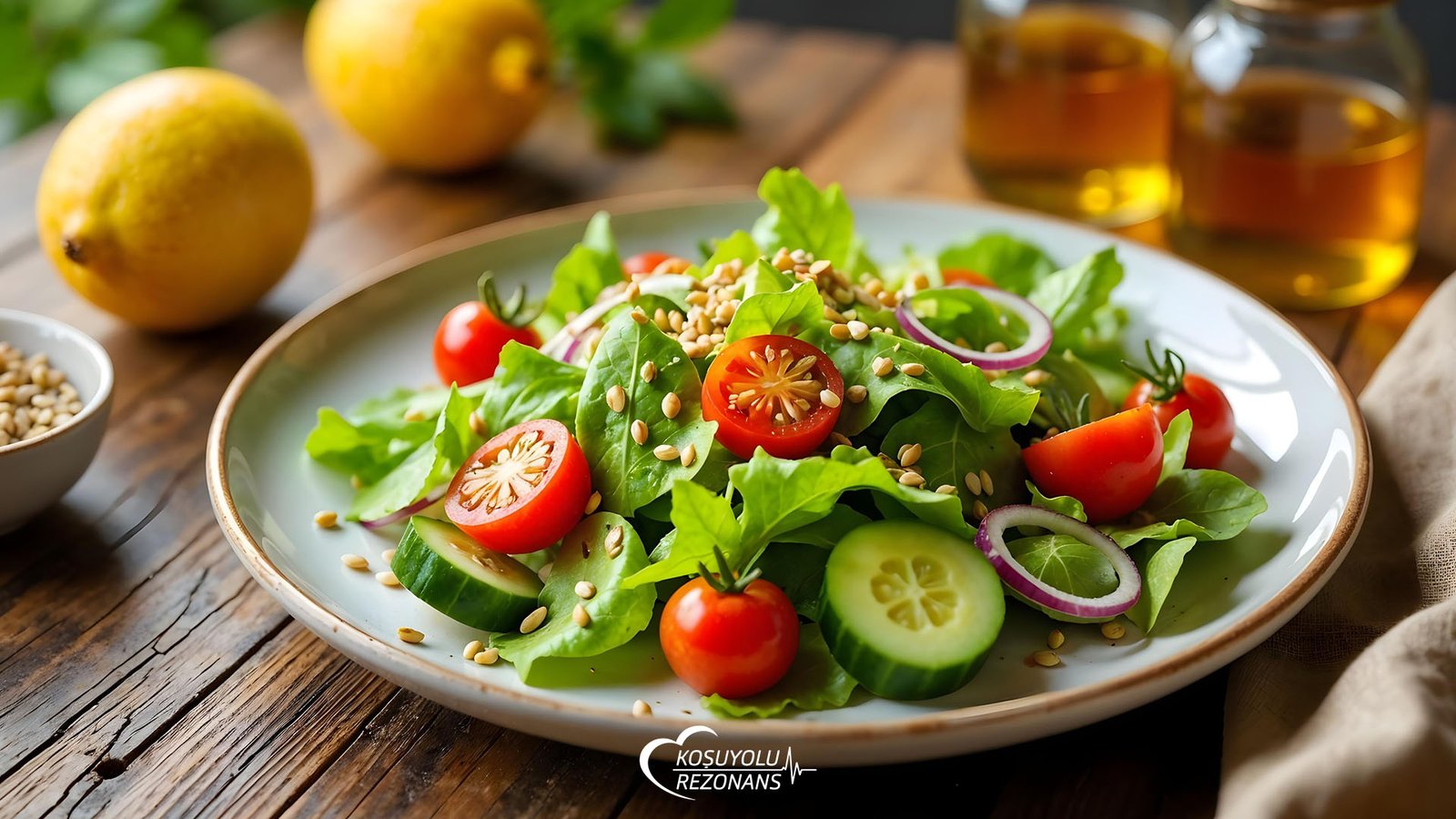 Keten Tohumlu Zeytinyağlı Salata