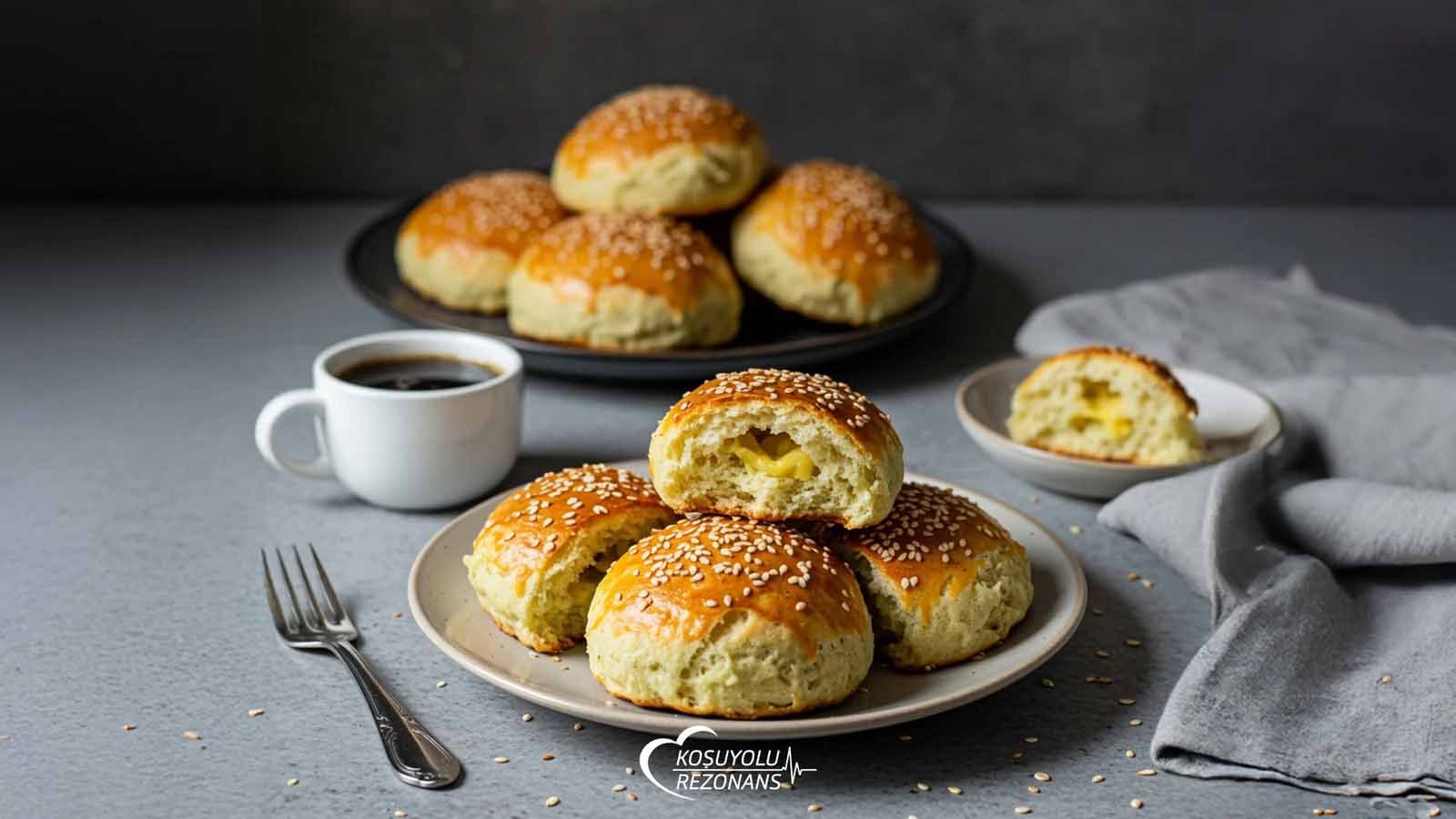 Dereotlu Peynirli Glutensiz Fit Poğaça