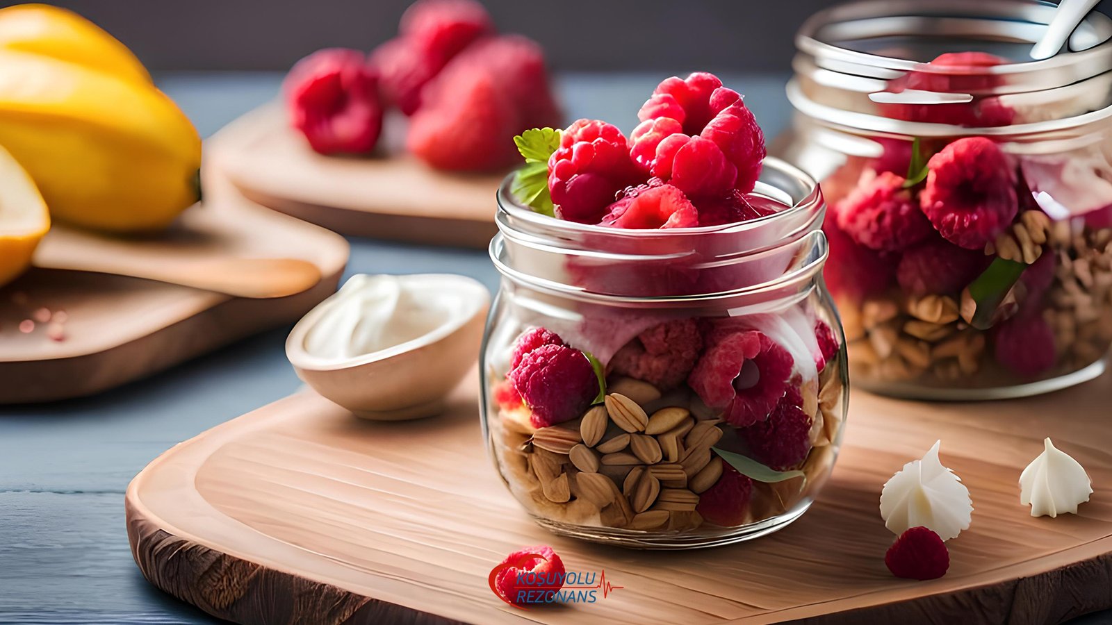 Kavanozda Chialı Meyveli Yulaf